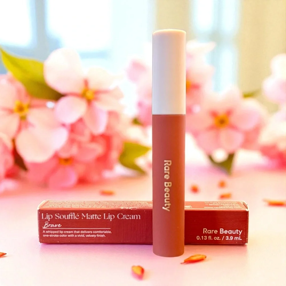 💎 Rare Beauty Lip Soufflé Matte Lip Cream in Shade Brave Full-Size New In Box